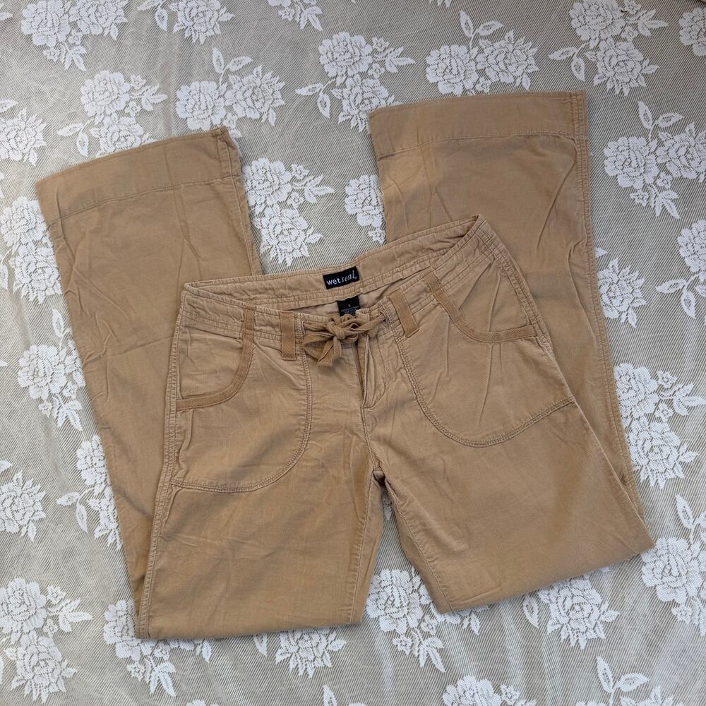 Y2K Wet Seal Low Rise Tie Front Flare Pants – Size 3